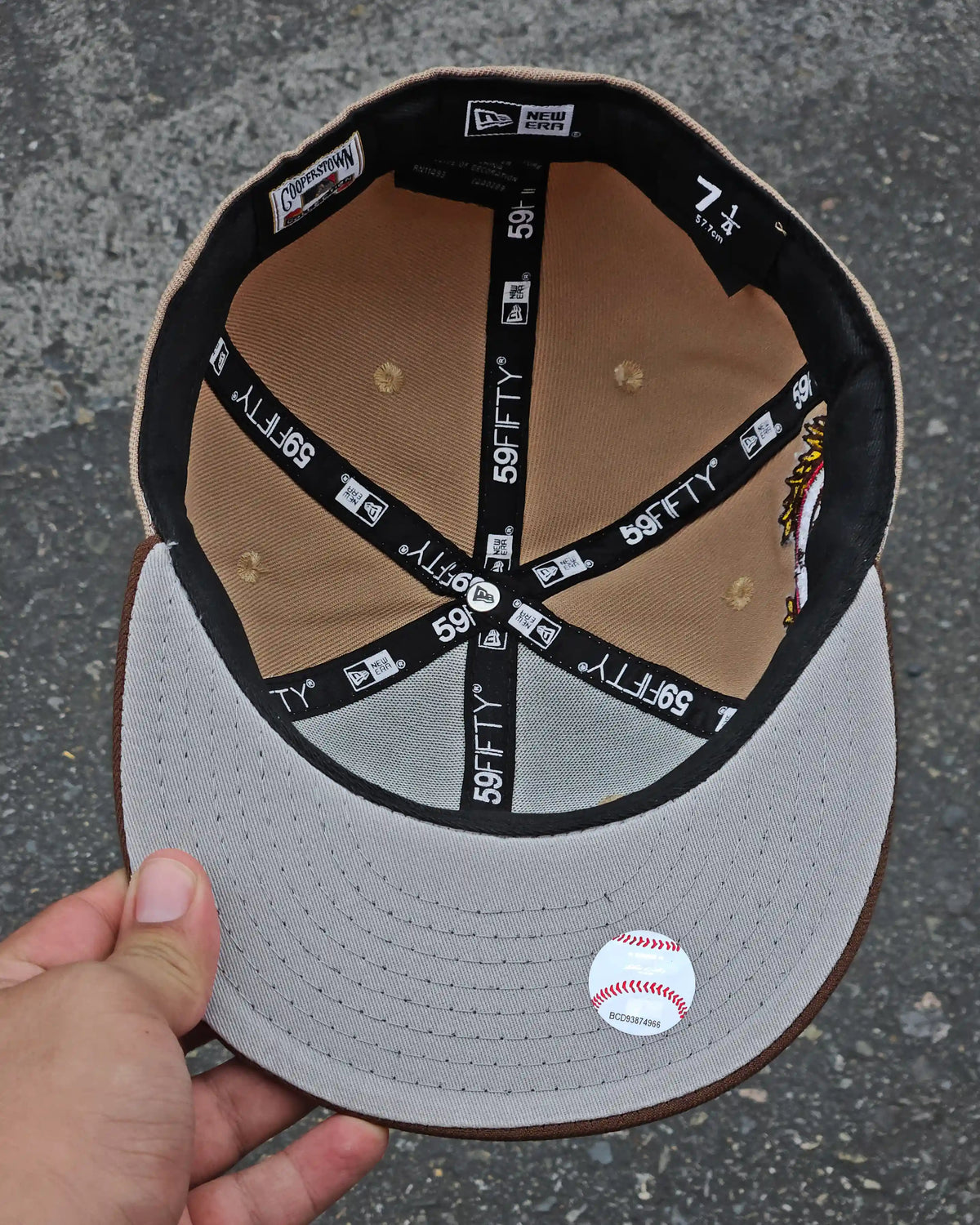 HOUSTON ASTROS BEIGE 45TH ANNIVERSARY VISOR CAFE