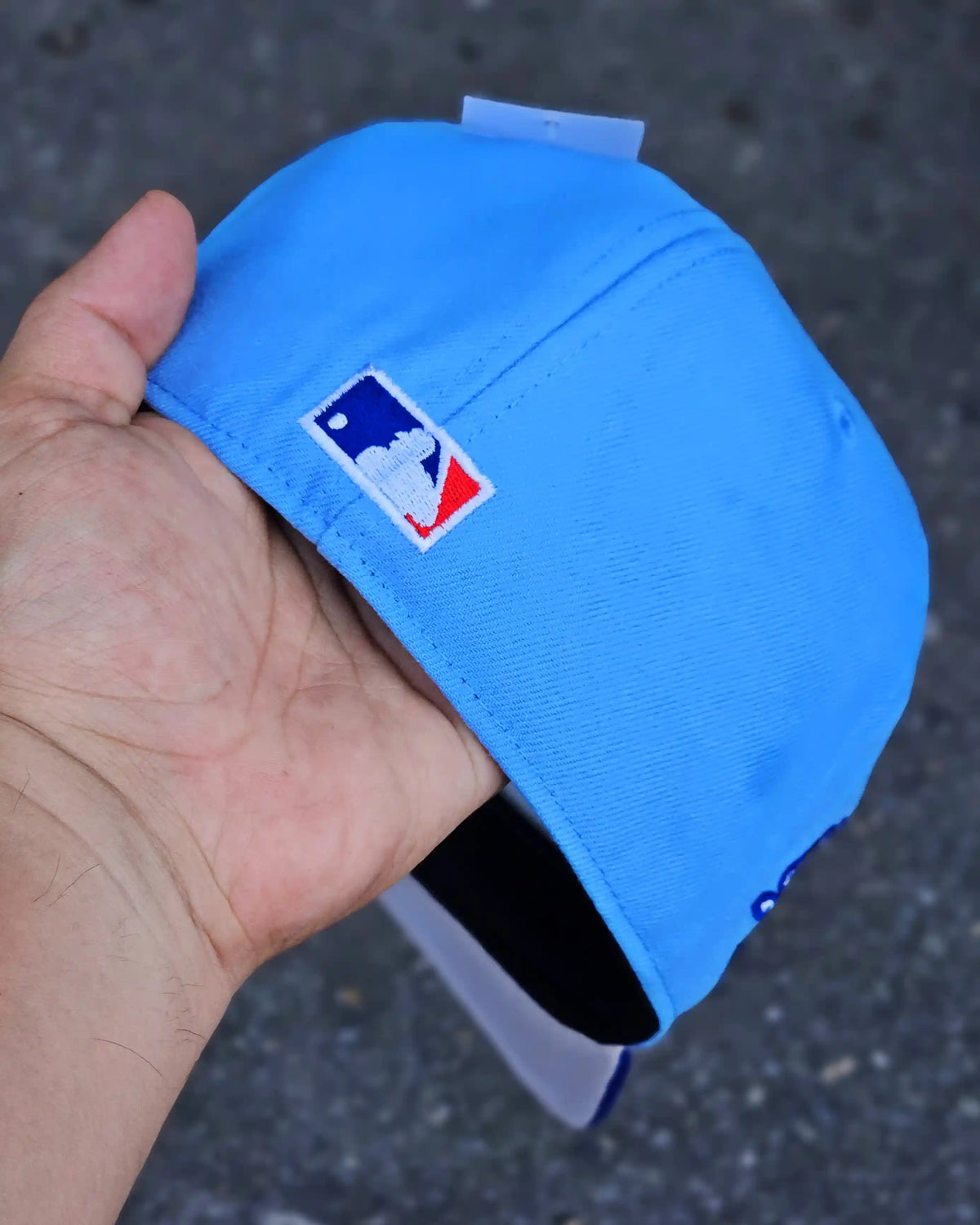 BROOKLYN DODGERS BEIGE 100 ANNIVERSARY VISOR AZUL