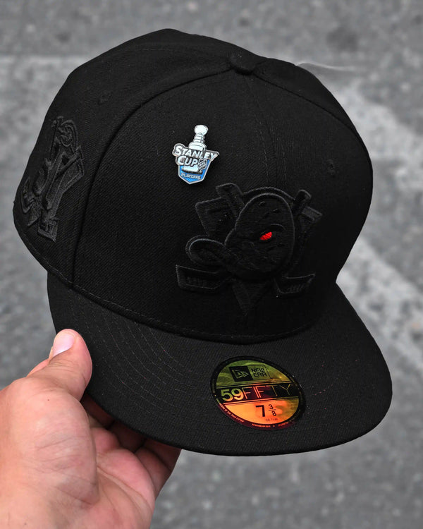 ANAHEIM DUCKS NEGRO BLACK & BLACK RED SCARLET