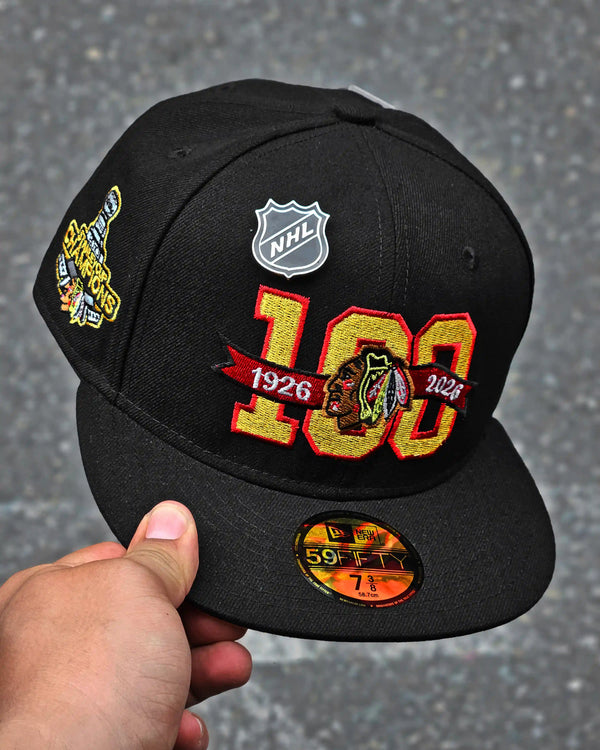 CHICAGO BLACKHAWKS NEGRO 100TH ANNIVERSARY PRIME