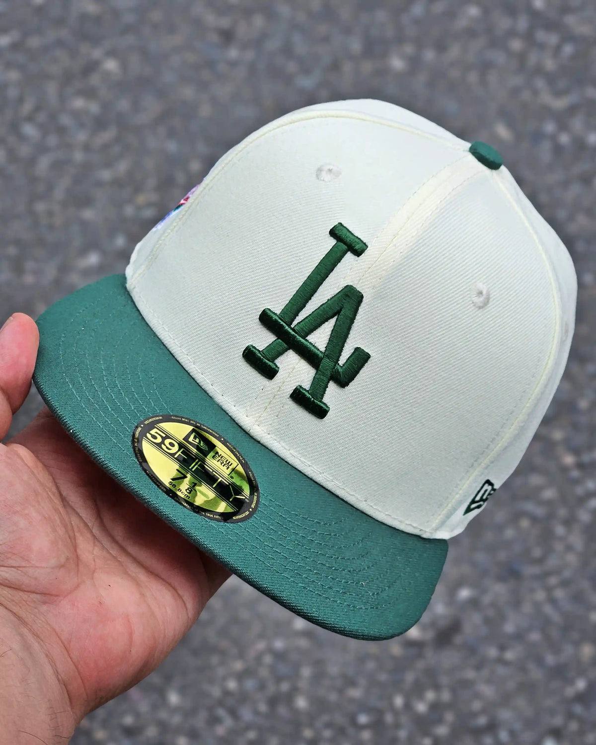 LOS ANGELES DODGERS BEIGE WORLD SERIES 1988 VISOR VERDE