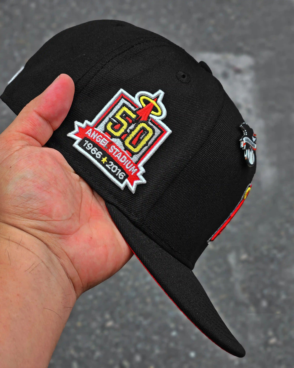 LOS ANGELES ANGELS NEGRO 50TH STADIUM 1966 UV ROJO