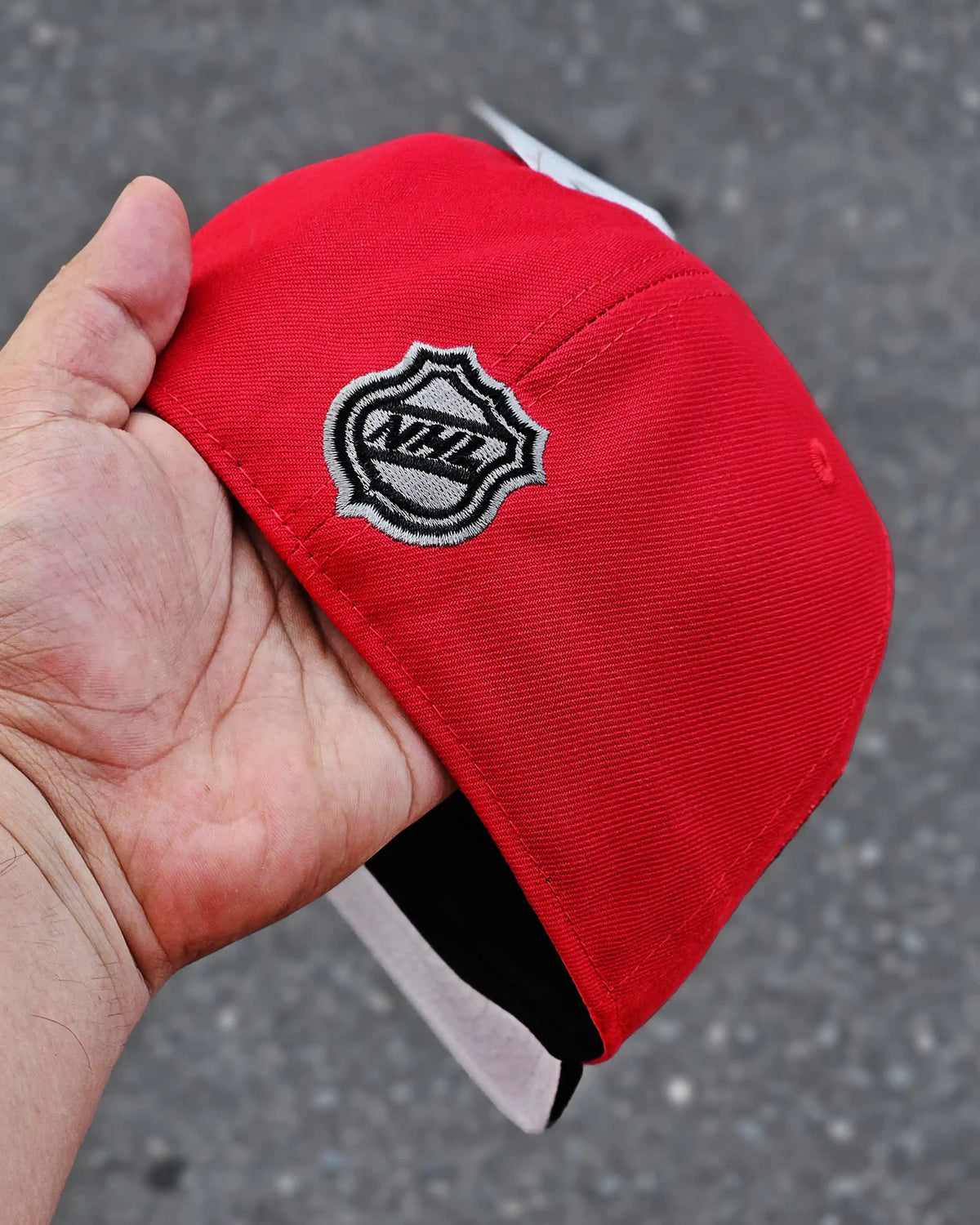 ANAHEIM DUCKS ROJO STADIUM LOS ANGELES 2014 VISOR NEGRO