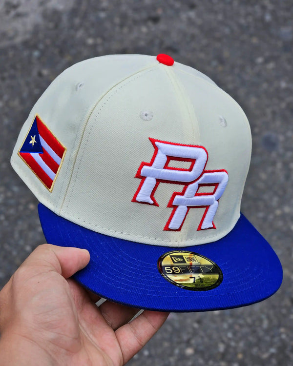 PUERTO RICO BEIGE VISOR AZUL