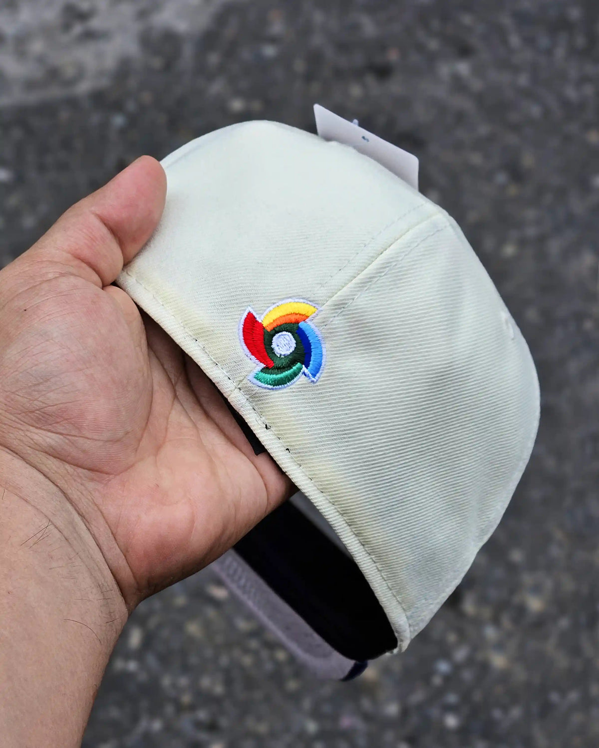 PUERTO RICO BEIGE VISOR AZUL