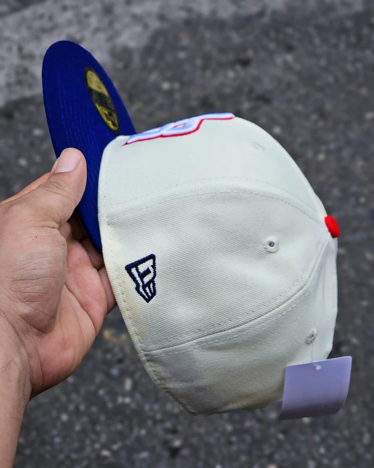 PUERTO RICO BEIGE VISOR AZUL