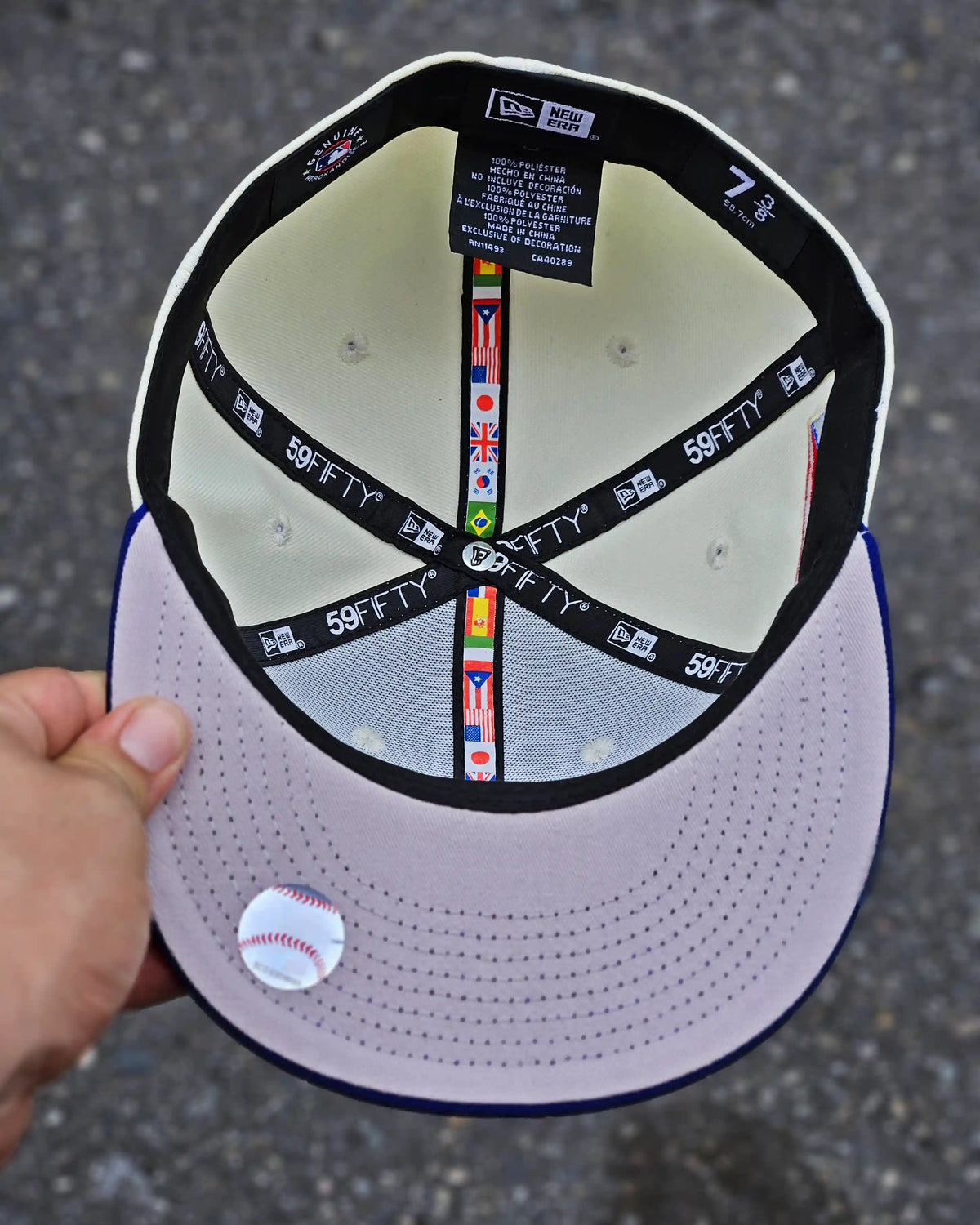 PUERTO RICO BEIGE VISOR AZUL