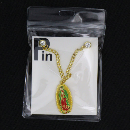 PIN CADENA DE LA SANTA VIRGEN DORADO CADENA