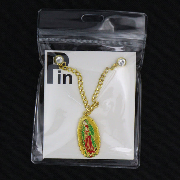 PIN CADENA DE LA SANTA VIRGEN DORADO CADENA