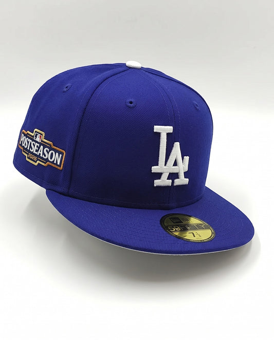 Gorra cerrada LOS ANGELES DODGERS AZUL POSTEMPORADA 2026