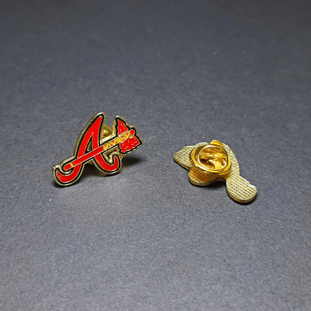 PIN ATLANTA BRAVES ROJO LOGO