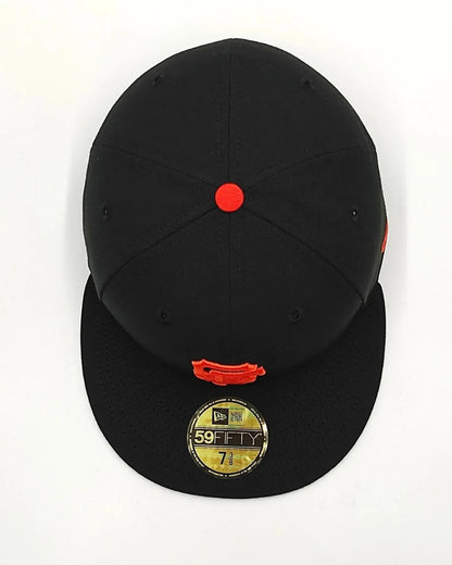 SAN FRANCISCO GIANTS NEGRO CLASICA LOGO NARANJA