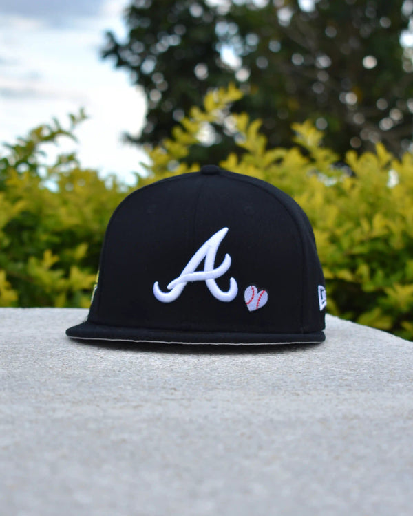 ATLANTA BRAVES NEGRO HUSTLE AND LOVE = GAME - vista alternativa