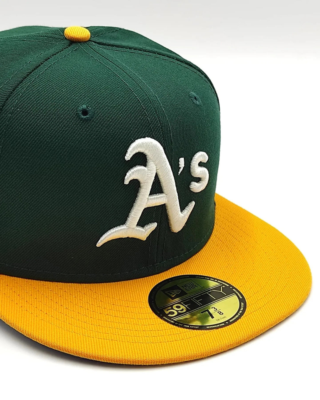 OAKLAND ATHLETICS VERDE  CLASICA visor AMARILLO