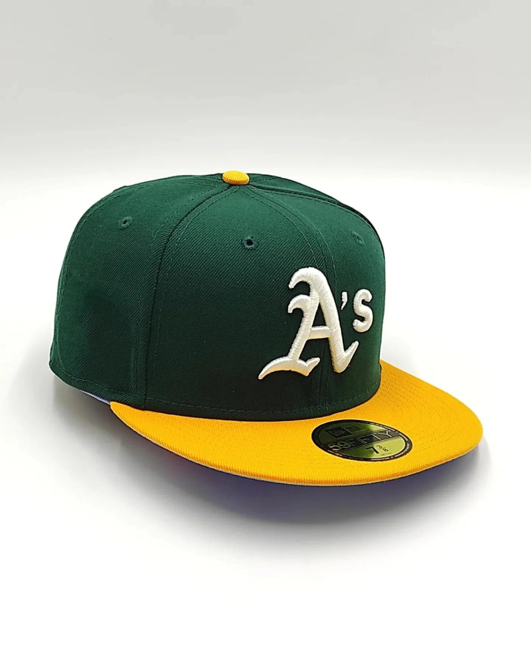 OAKLAND ATHLETICS VERDE  CLASICA visor AMARILLO