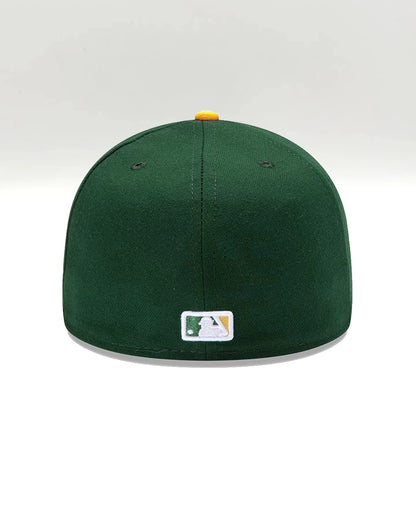 OAKLAND ATHLETICS VERDE  CLASICA visor AMARILLO