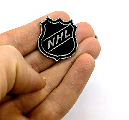 PIN NHL ESCUDO NEGRO LOGO