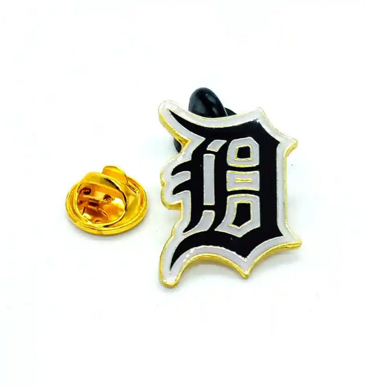 PIN DETROIT TIGERS NEGRO LOGO