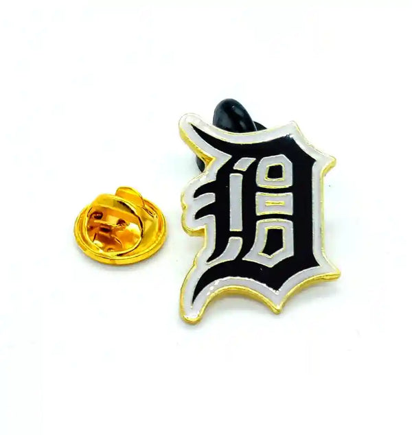PIN DETROIT TIGERS NEGRO LOGO